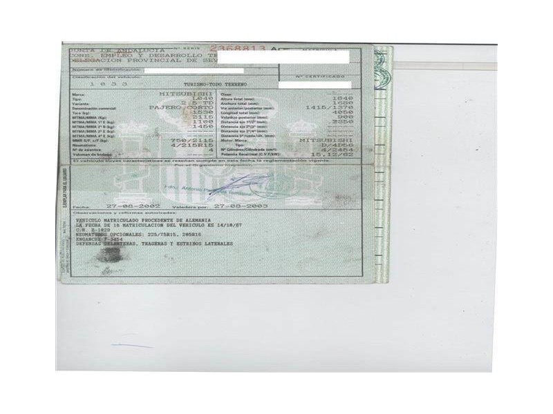 mitsubishi pajero del año 1987