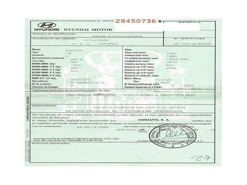 hyundai getz del año 2003