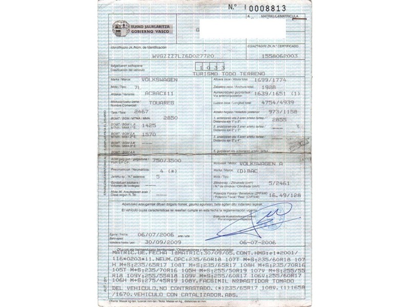volkswagen touareg del año 2005