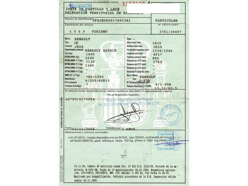 renault espace del año 1998
