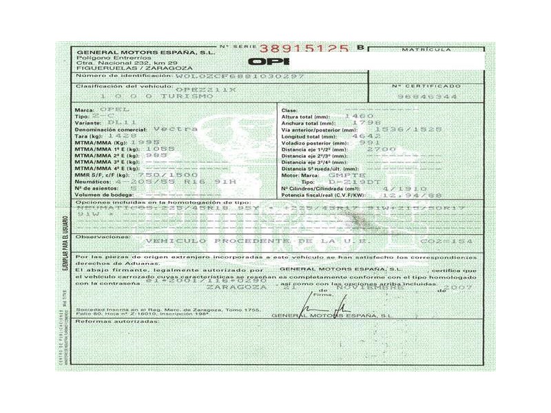 opel vectra del año 2008