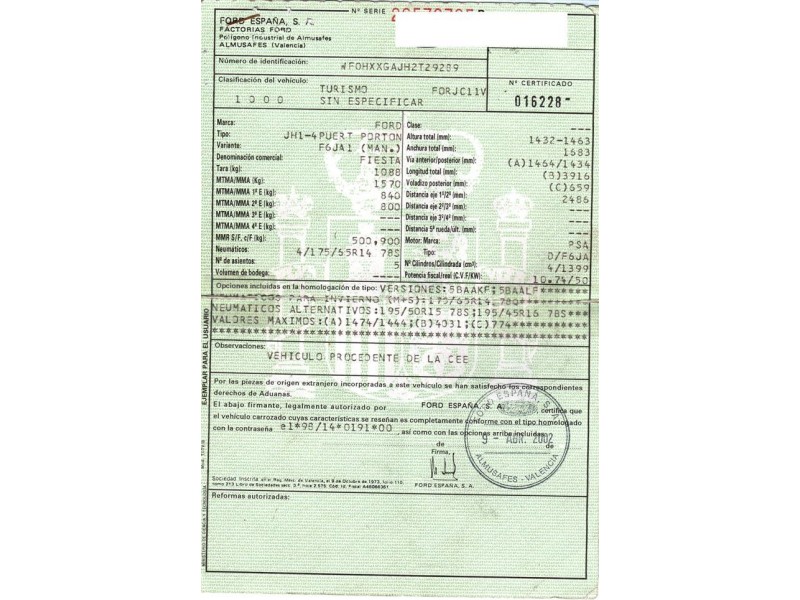 ford fiesta del año 2002