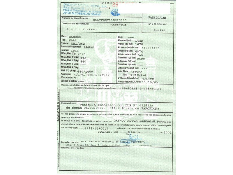 daewoo lanos del año 2002