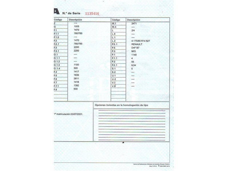 renault clio del año 2001