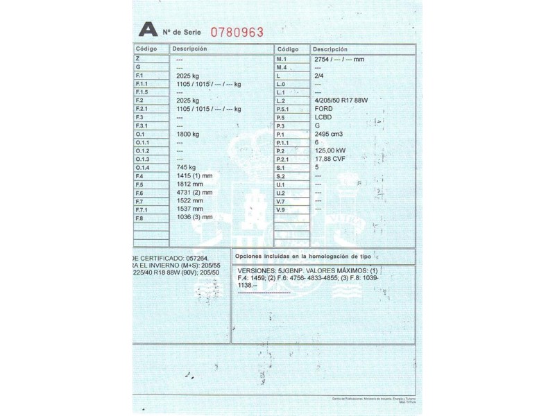 ford mondeo del año 2004