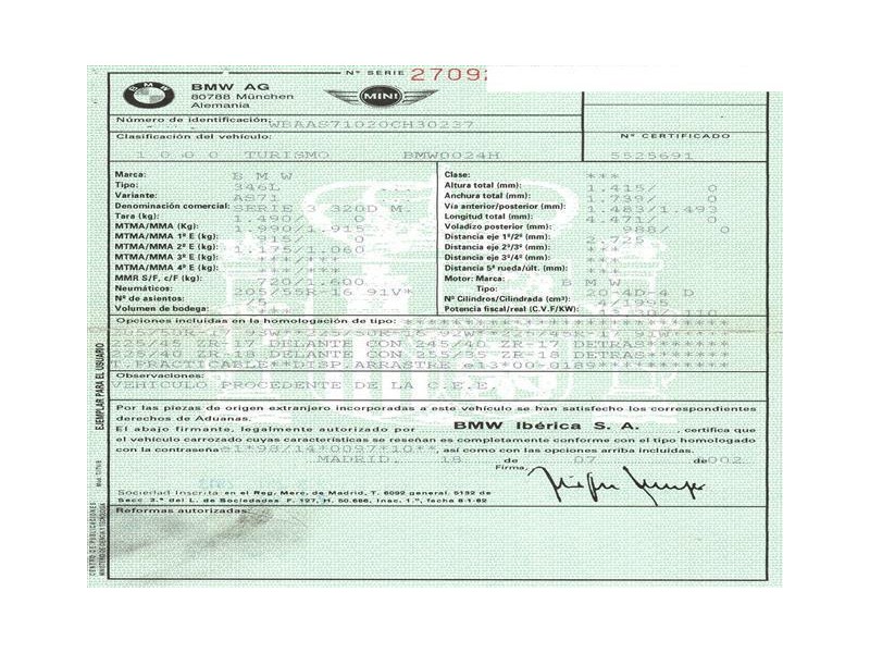 bmw  320 del año 2002