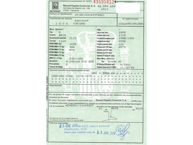 renault clio del año 2010