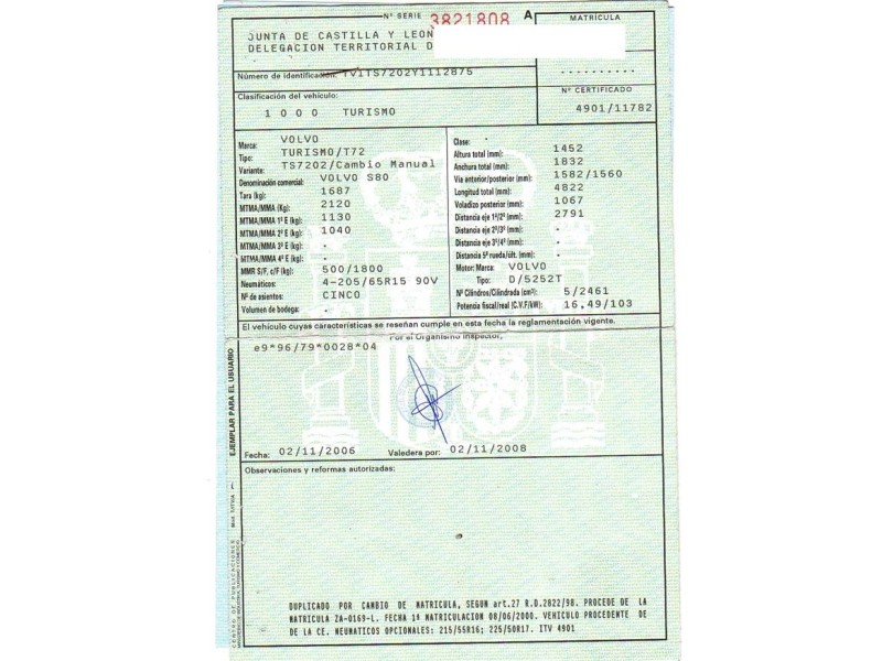 volvo s80 del año 2000