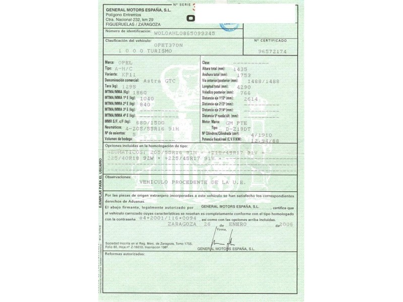 opel astra del año 2006