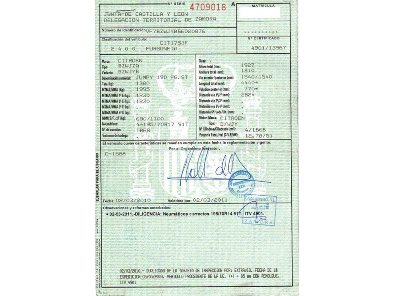 citroen jumpy del año 2003