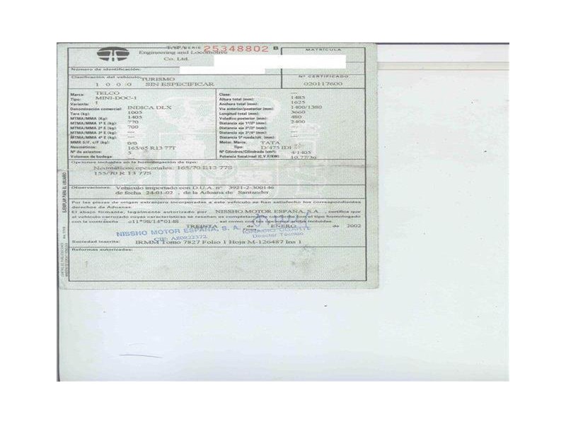 tata indica del año 2003