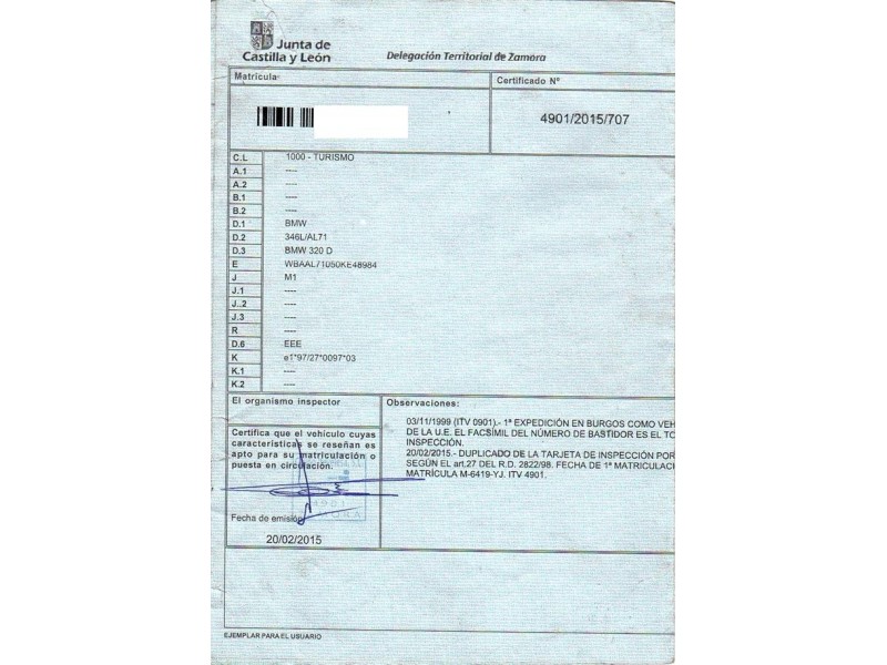 bmw  320 del año 1999