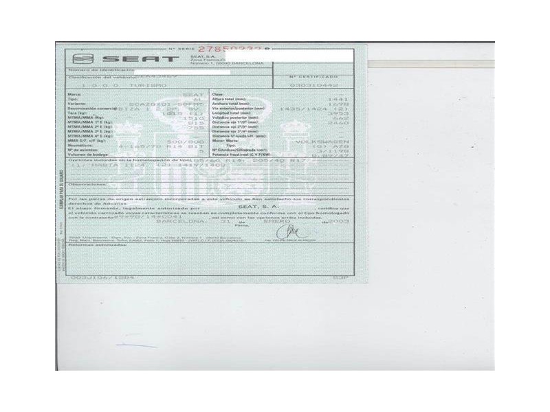 seat ibiza del año 2003