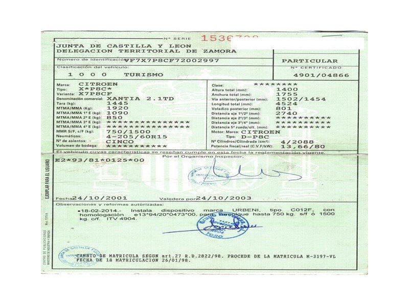 citroen xantia del año 1998