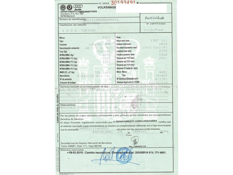 audi a6 del año 2004