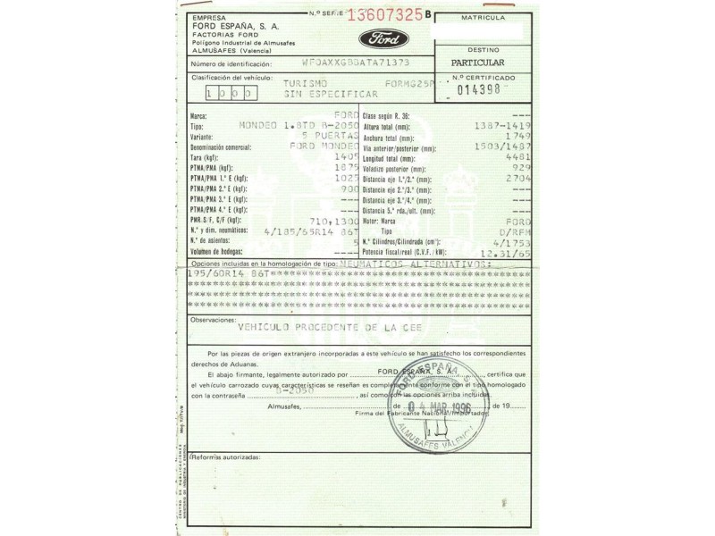 citroen xsara del año 2002