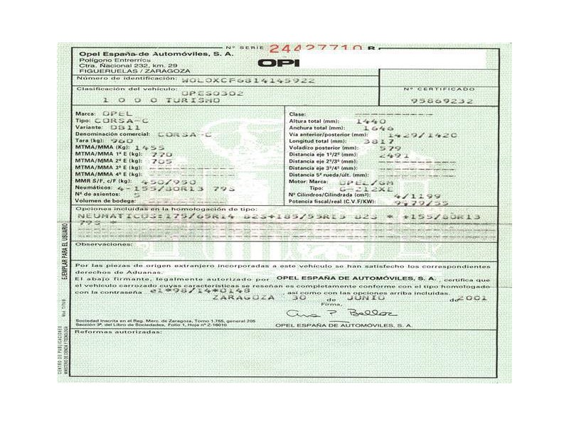 opel corsa del año 2001