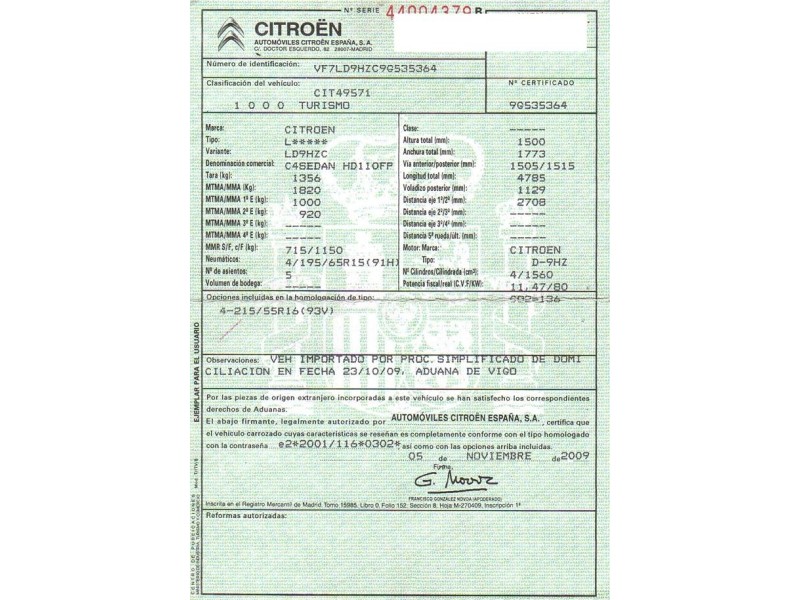 citroen c 4 del año 2010