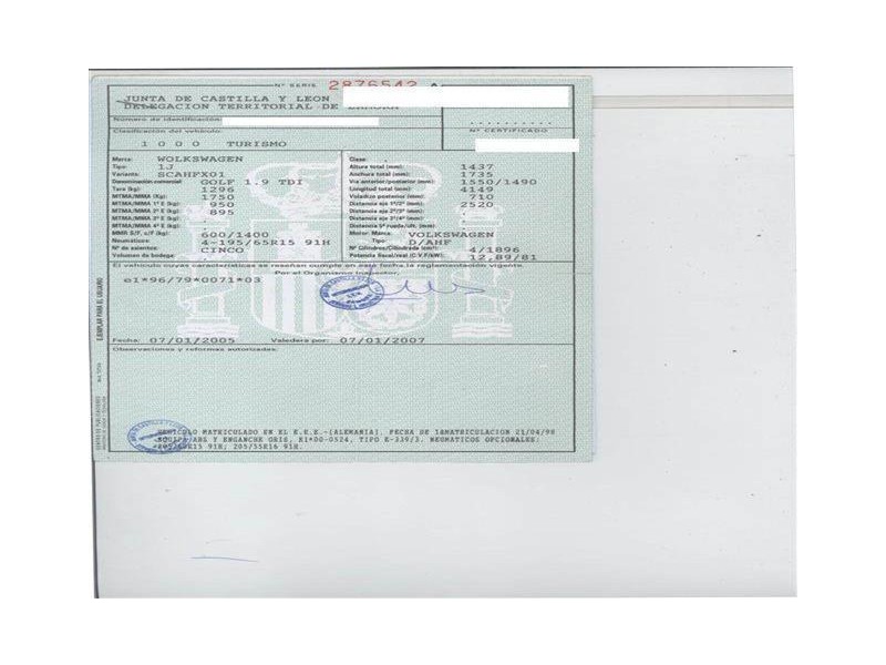 volkswagen golf serie 4 del año 1998