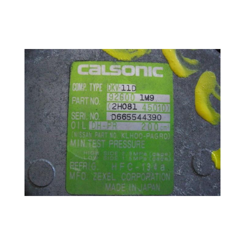 Recambio de aire acondicionado : nissan almera : 2.0 d -cd20 (74,8cv) 5p [1996] para nissan almera 2.0 d -cd20 referencia OEM IA