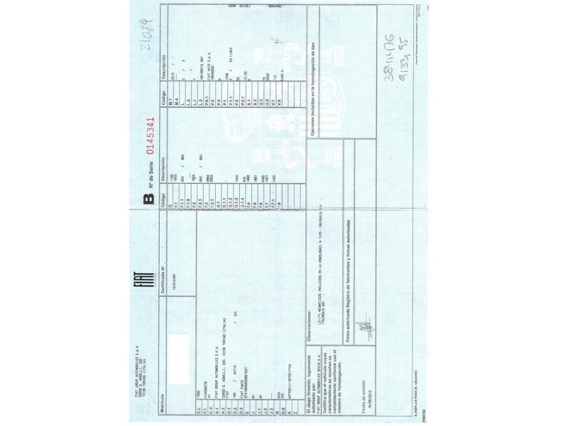 fiat punto del año 2012