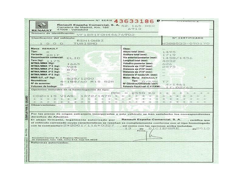 renault clio del año 2011