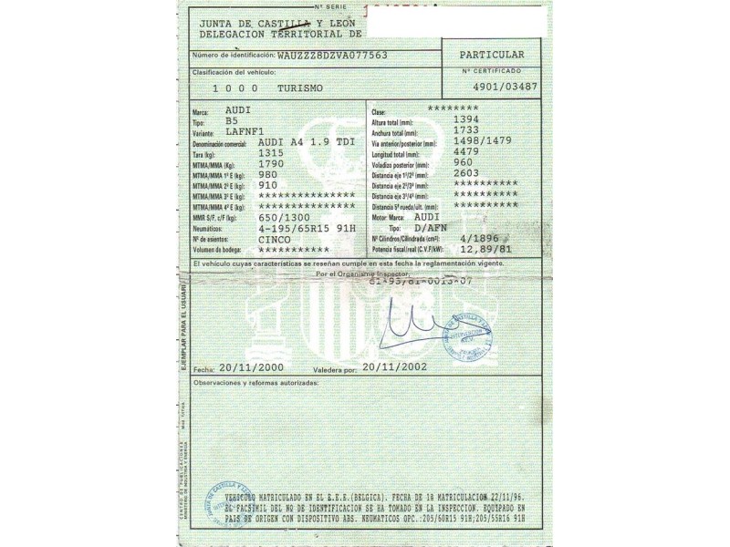 audi a4 del año 1998