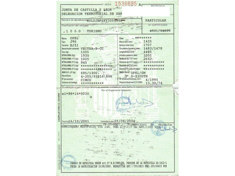 opel vectra del año 2000