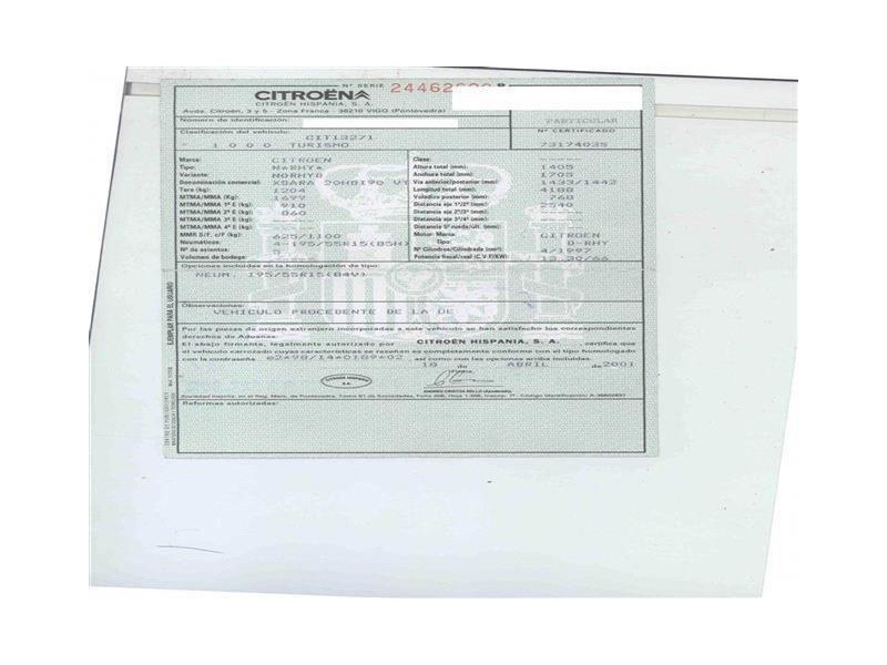 citroen xsara del año 2001