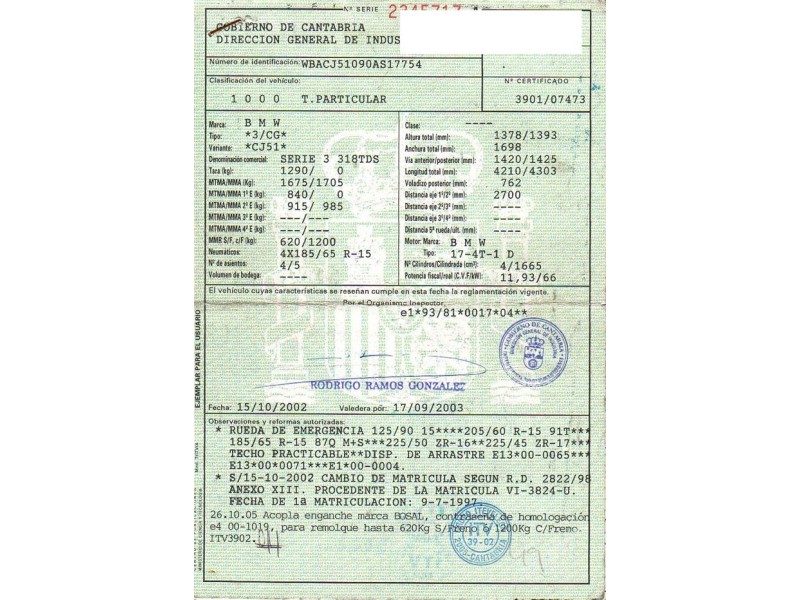 bmw  318 del año 1997