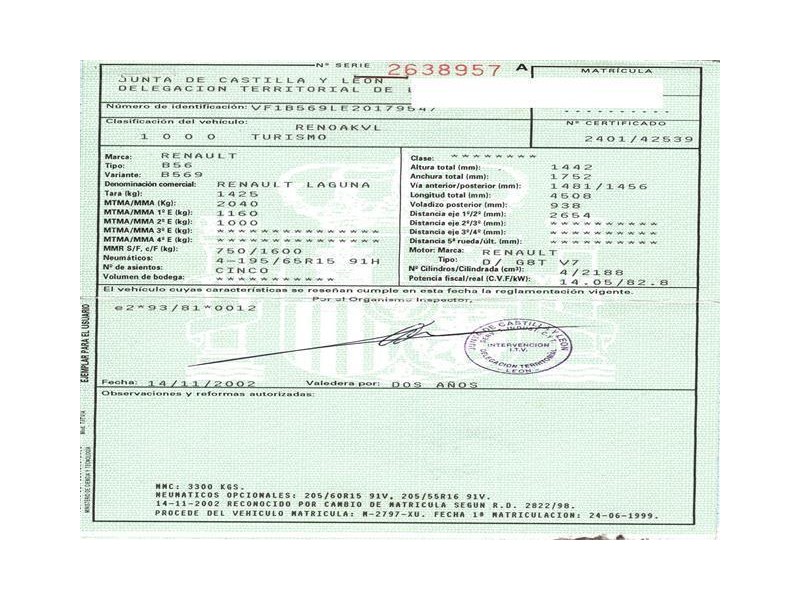 renault laguna del año 1999
