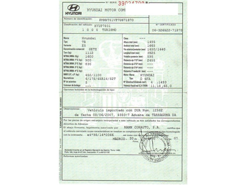 hyundai getz del año 2008