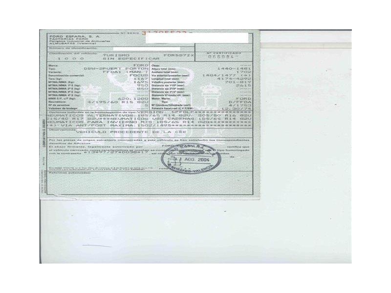 ford focus del año 2004