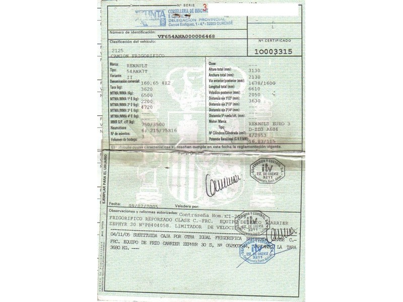 renault mascott 3.0 td 160 del año 2005