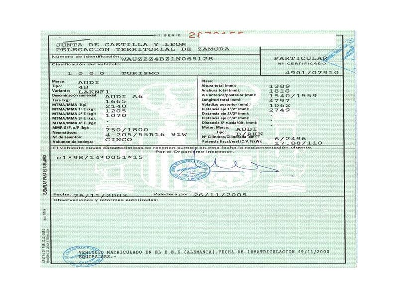 audi a6 del año 2000