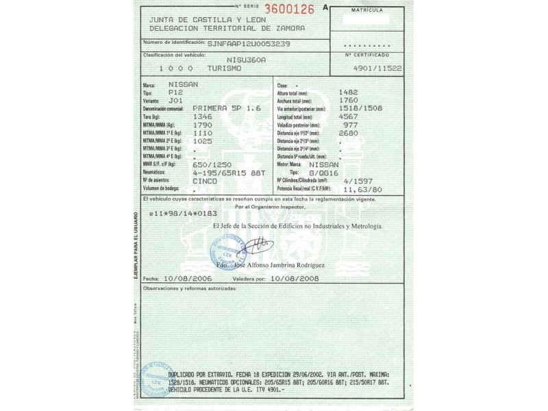 nissan primera del año 2002