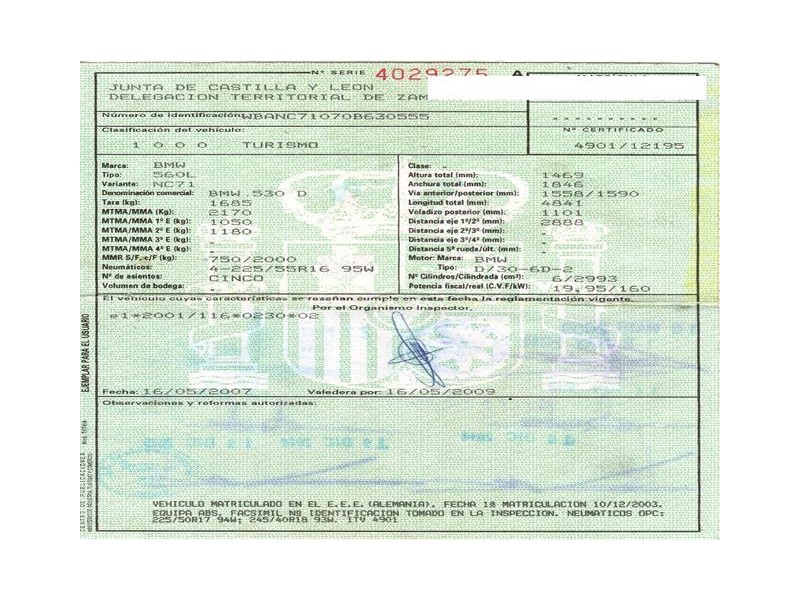 bmw  530 del año 2003