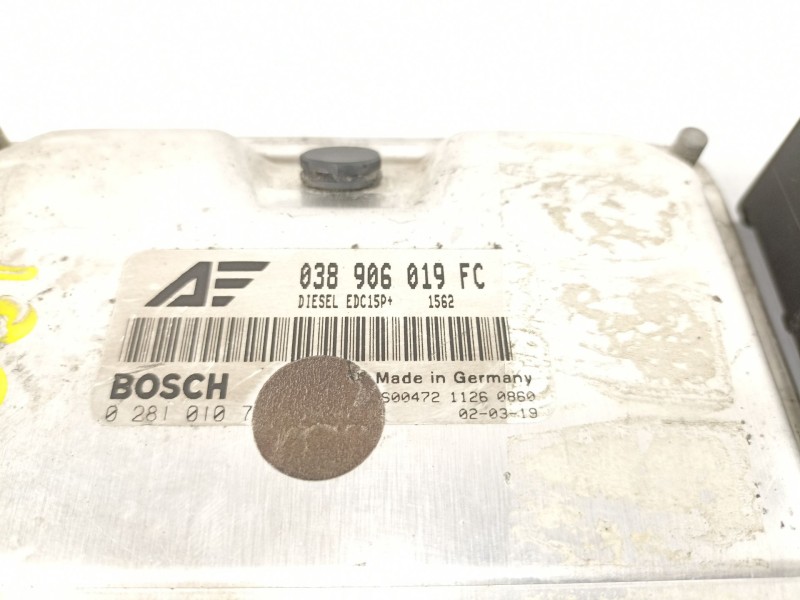 Recambio de centralita para volkswagen sharan (7m6/7m9) comfortline referencia OEM IAM 038906019FC09B927750  