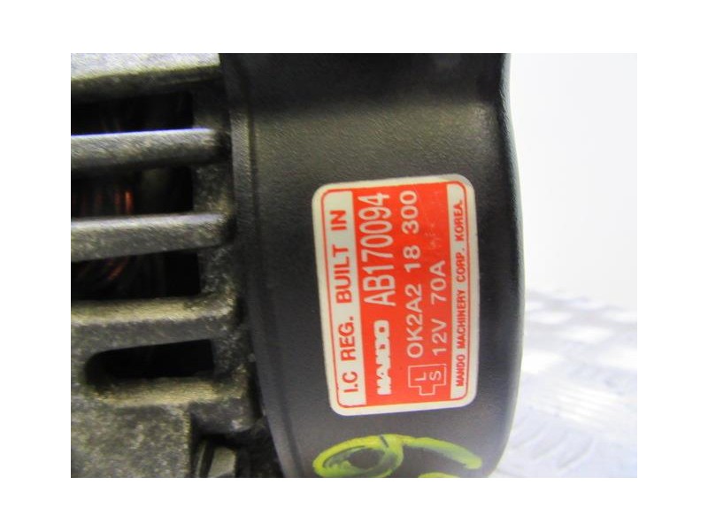 Recambio de alternador : kia shuma : 1.5 g (88,37cv) [2000] para kia shuma 1.5 g referencia OEM IAM AB170094  