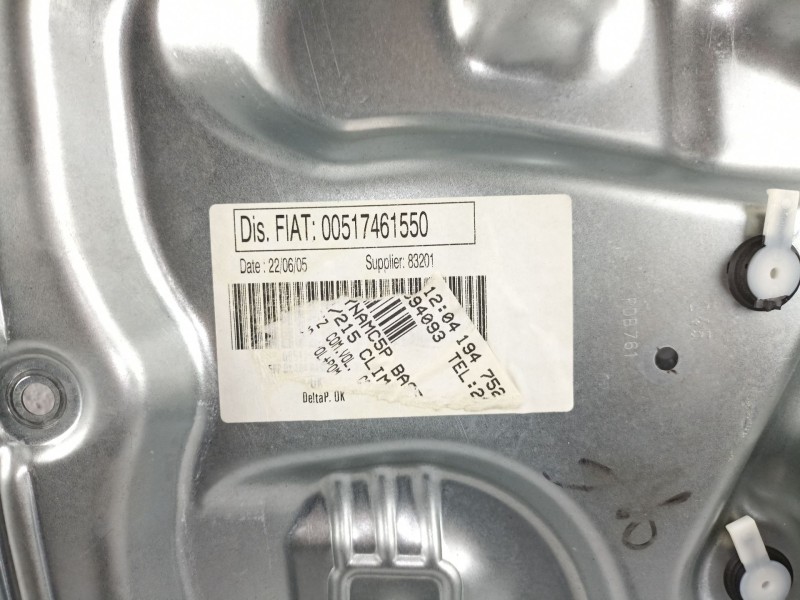 Recambio de elevalunas trasero derecho para fiat croma 1.9 jtd -939a1000 (119,64cv 1.9 jtd -939a1000 5p referencia OEM IAM 51746