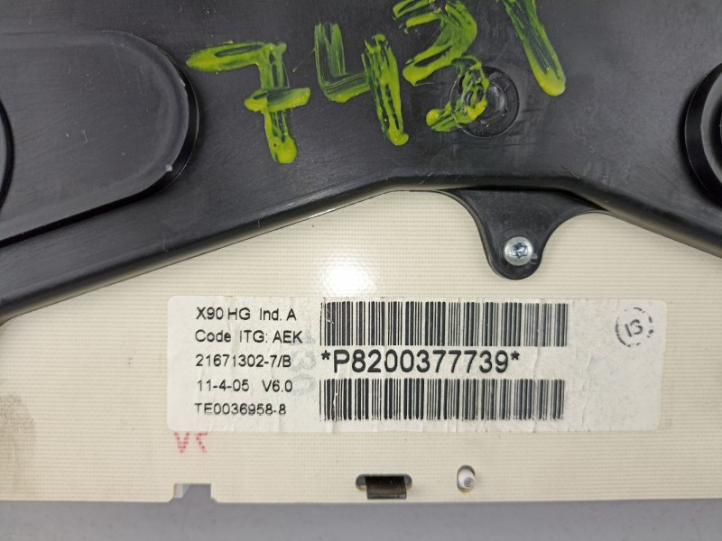 Recambio de cuadro instrumentos para dacia logan básico referencia OEM IAM 8200377739  