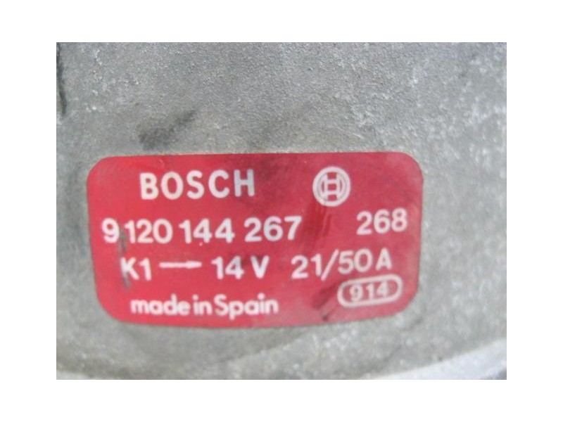 Recambio de alternador : renault 9 : 1.4 g-c2j (70,72cv) [1989] para renault  9 1.4 g-c2j referencia OEM IAM 9120144267BOSCH  