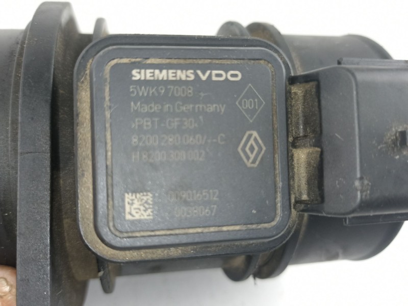Recambio de caudalimetro para nissan qashqai (j10) tekna referencia OEM IAM 1658000W0A  