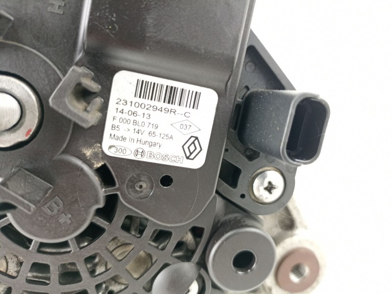 Recambio de alternador para dacia logan ii laureate referencia OEM IAM 231002949R  