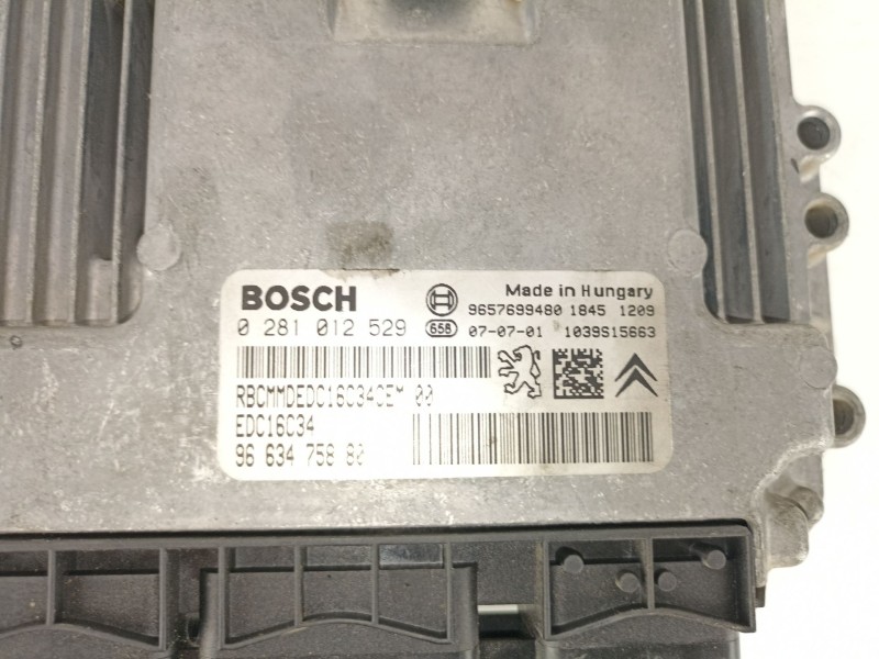 Recambio de centralita para citroen c3 1.4 hdi audace referencia OEM IAM 281012529 9663475880 