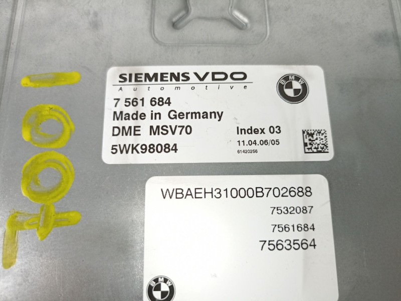 Recambio de centralita para bmw 630 3.0 g referencia OEM IAM 7561684 8MK376719131 