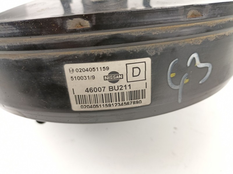 Recambio de servofreno nissan almera 1.8 g tino (115,57cv) [2006] para nissan almera 1.8 g tino referencia OEM IAM 0204051159  