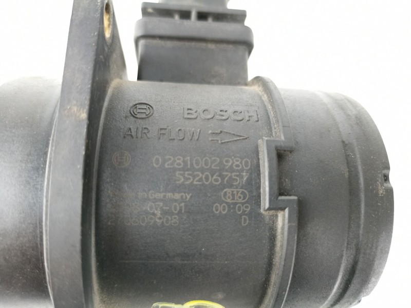 Recambio de caudalimetro fiat punto 1.3 jtd (74,78cv) [2008] para fiat punto 1.3 jtd referencia OEM IAM 0281002980  