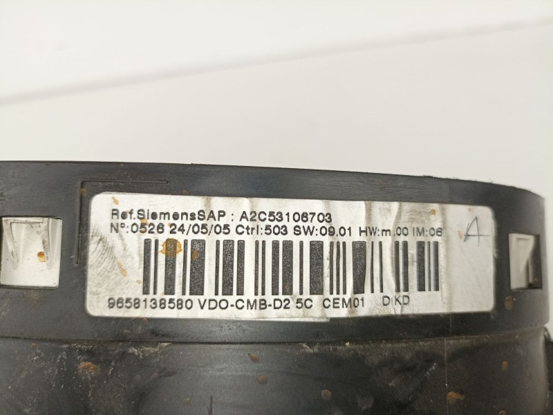 Recambio de cuadro instrumentos peugeot 407 20 hdi 2005 para peugeot 407 2.0 hdi referencia OEM IAM 9658138580  