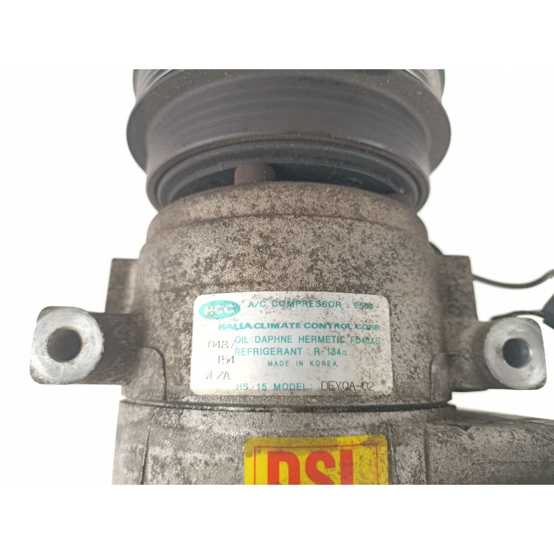 Recambio de compresor aire acondicionado para hyundai accent 1.5 td 3 cilindros referencia OEM IAM DYOA-02  